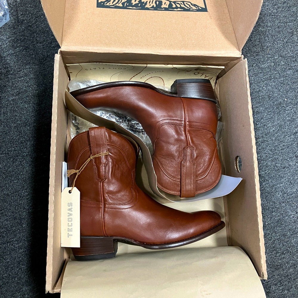 Tecovas Brown Ankle Boots